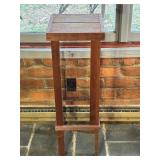 Wooden Plant Stand with Slat Top