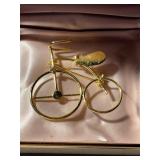 Siluet Bicycle Pin in Gold-Tone Finish