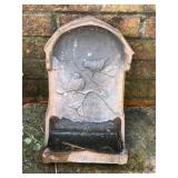 Cast Concrete Bird Relief Wall Planter