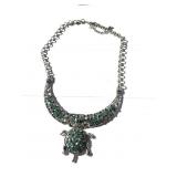 Silver Necklace with Turtle Pendant