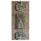 Decorative Three-Piece Hanging Metal Art