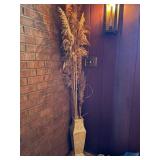 Decorative Vase with Dried Floral Arrangement