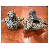 Resin Bird-Shaped Candleholders