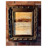 Framed Artwork Signed by Rodrigues, 1968