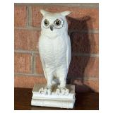 Boehm Porcelain Owl On Books Sculpture