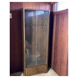 Glass-Front Gun Cabinet With Storage