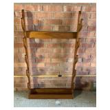 Wooden Rifle Rack With Seven Notches
