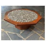 Octagonal Table With Mosaic Tile Top