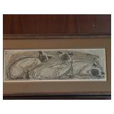 Framed Siamese Cats Artwork Print