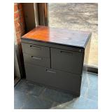 Steel Filing Cabinet With Wood Top