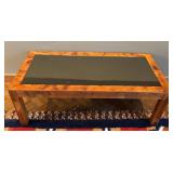 Italian Burl Walnut Coffee Table