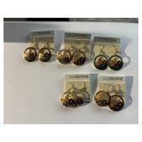 Five Pairs of Cloisonne Earrings