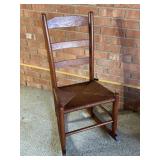 Ladder-Back Wooden Rocking Chair