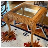 1970ï¿½s Vintage Hollywood Regency Carved Palm Maple