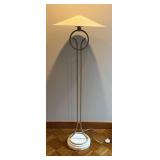 Metal Floor Lamp With Tapered Shade