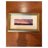 Framed Landscape Photograph With Golden Frame