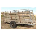 Wood Livestock Loading Chute
