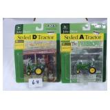 (1) JD Styled "A" & (1) JD Styled "D" Tractors
