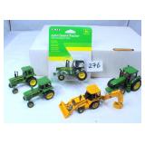 (5) Collectible John Deere Tractors