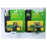 (2) JD 9400T Tractors