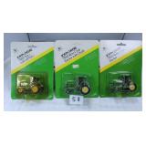 (2) JD 7800 Row Crop & (1) JD 7800 Tractors