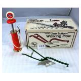 Oliver Chilled Plow & Gulf Gas Pump