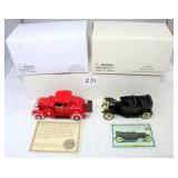 (2) Collectible Model Cars
