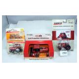 (2) Case IH Tractors & (1) Case IH 8840 Windrower
