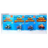 (4) Farm Machines/Country Collectible Toys
