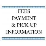 Fees, Payment & Pick Up Info (not guns)