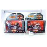 (2) HD Custom Harley Davidson Motorcycles