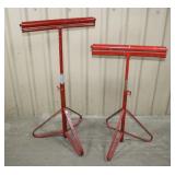 (2) Material Stands w/Rollers