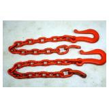 (2) Safety Trailer Chains w/Hooks