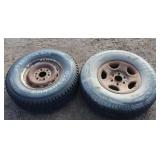 (2) Steel Wheels w/Tires