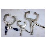 (3) Vise Grip Clamps