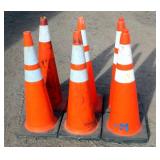 (6) Large HD Construction Cones