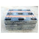 (9) Stackable HD Plastic Pallets