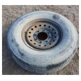 (1) Steel Wheel w/Tire