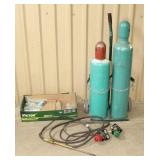 Oxy/Acet Bottles & Guages on Cart