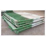 (7) Livestock Stall Panels w/Sliding Gate