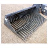 Skid Steer Rock Bucket Attachment