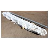 (4) Fiberglass Light Poles w/Lights, new