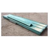 Approx 36 Pcs Used Green Tin Panels