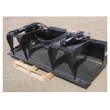 Skid Steer Grapple Bucket Attachment