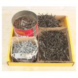 Assorted Deck Screws, Nails & Fasteners
