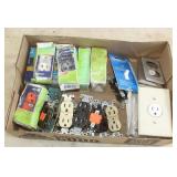 Box of Misc Electrical Supplies