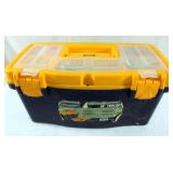 Plastic Voyager Tool Box Full of Hardware
