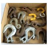 Box of Assorted Chain Hooks