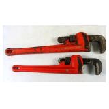(2) Rigid Pipe Wrenches