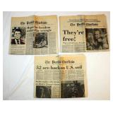(3) Collectible "1981" Newspapers